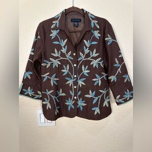 Silk Land Embroidered Jacket Med
